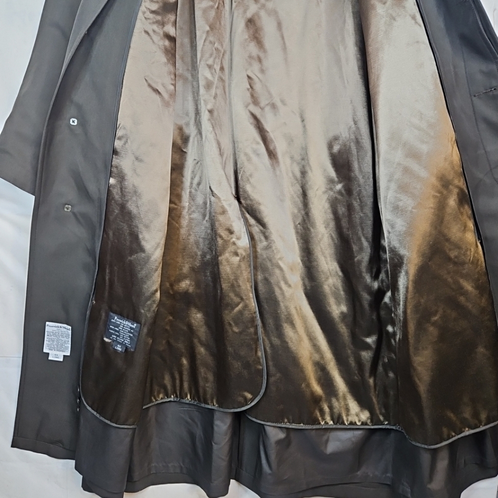 Preswick & Moore Shell Trench Coat Men Long Cozy Coat Size 44 New/Tag WPL11403 - Picture 2 of 16